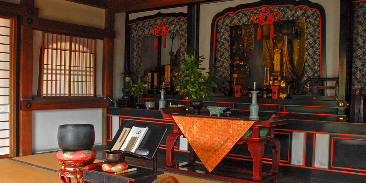 京都の樹木葬がある大徳寺の正受院の本堂